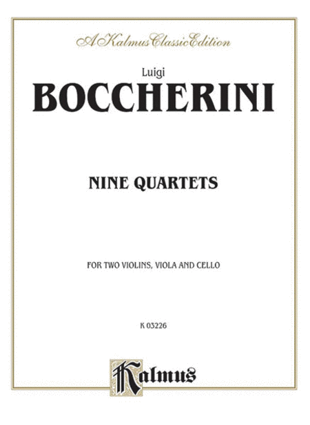 Luigi Boccherini: Nine Selected String Quartets