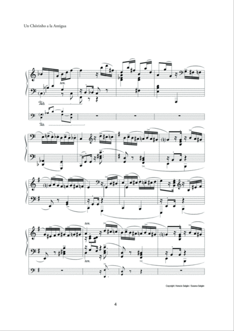 Un Chorinho a la Antigua. Piano Solo scores gallery preview page 5