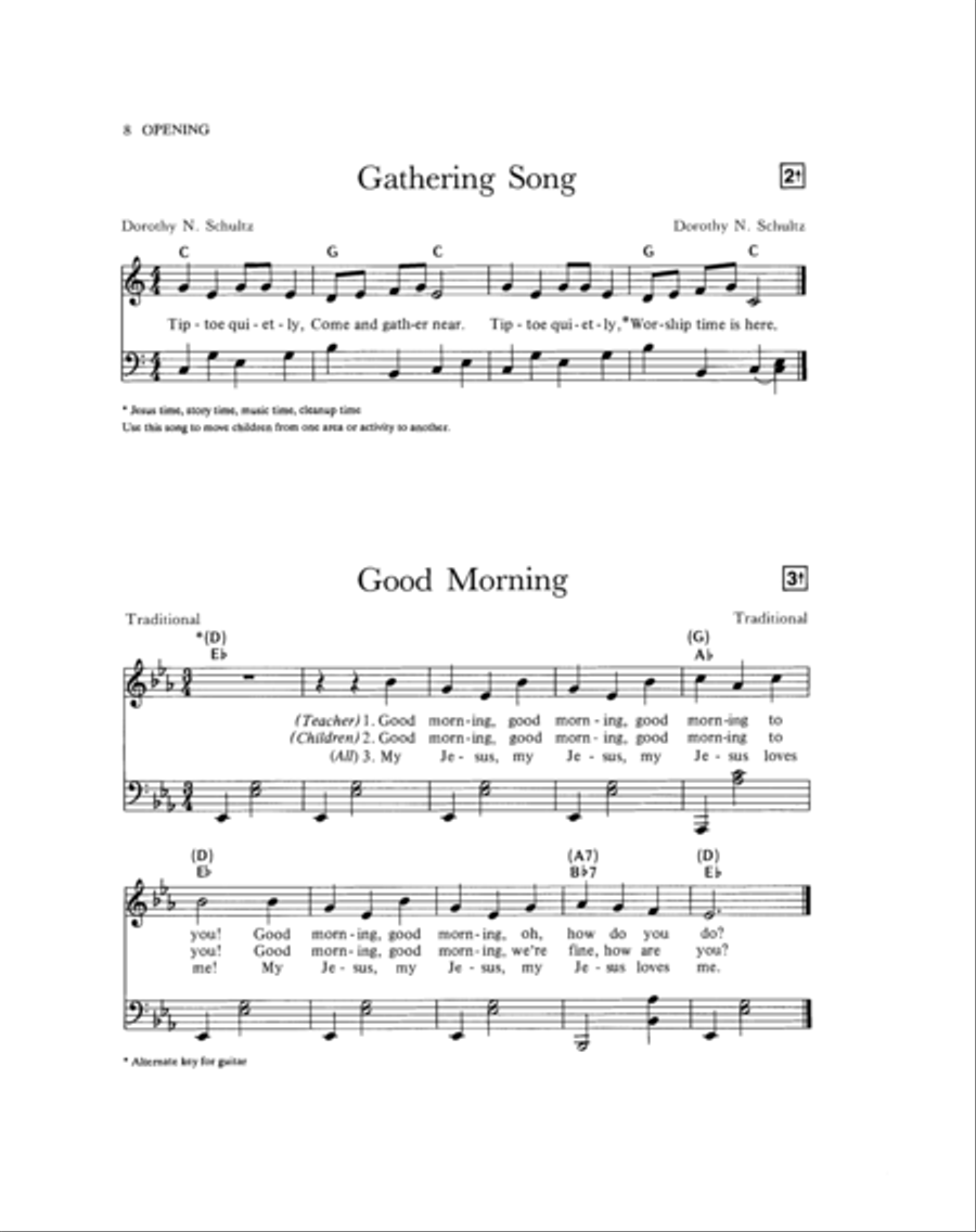Little Ones Sing Praise: Christian Songs for Young Children Unison Choir scores gallery preview page 6