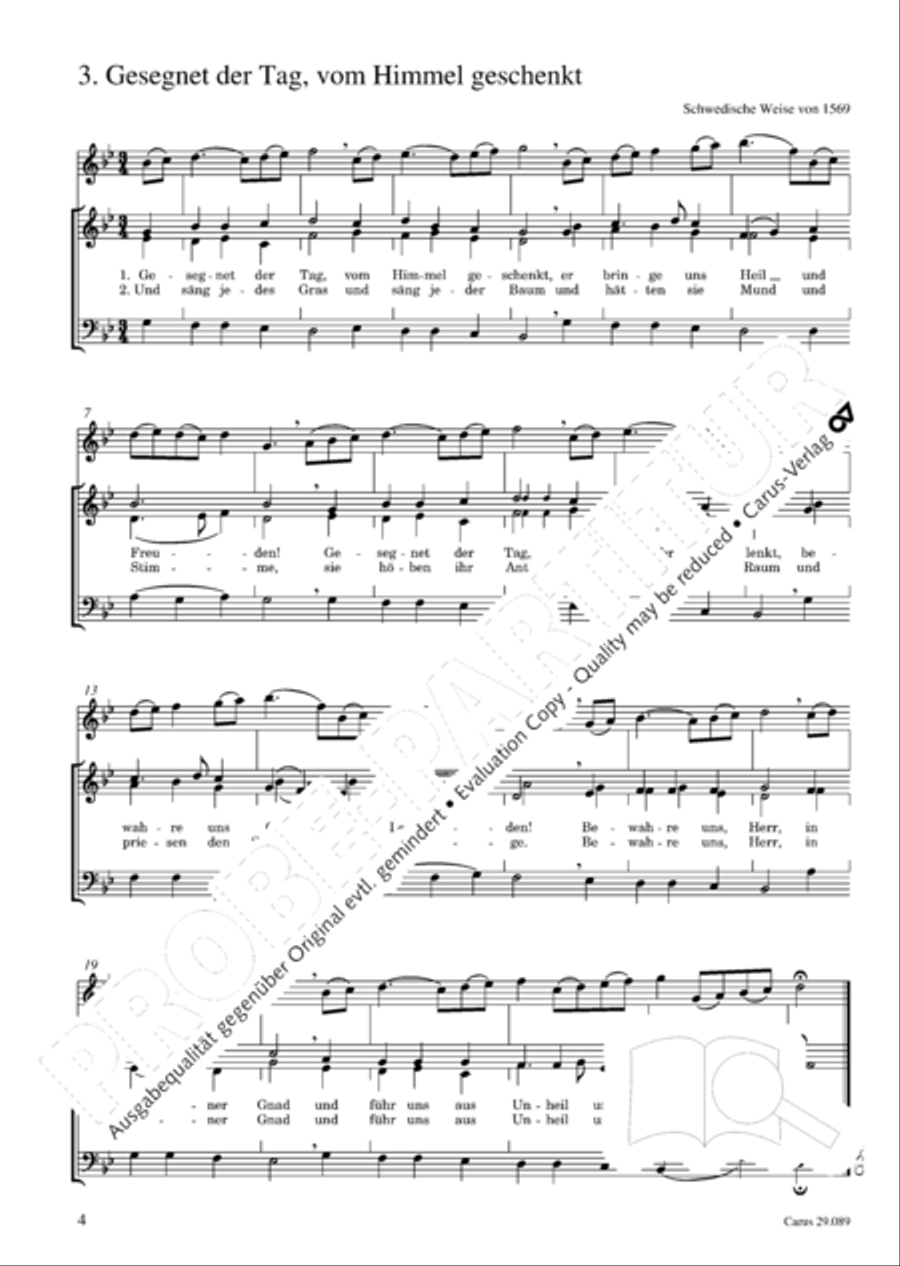 Drei schwedische Volkslieder Choir scores gallery preview page 5