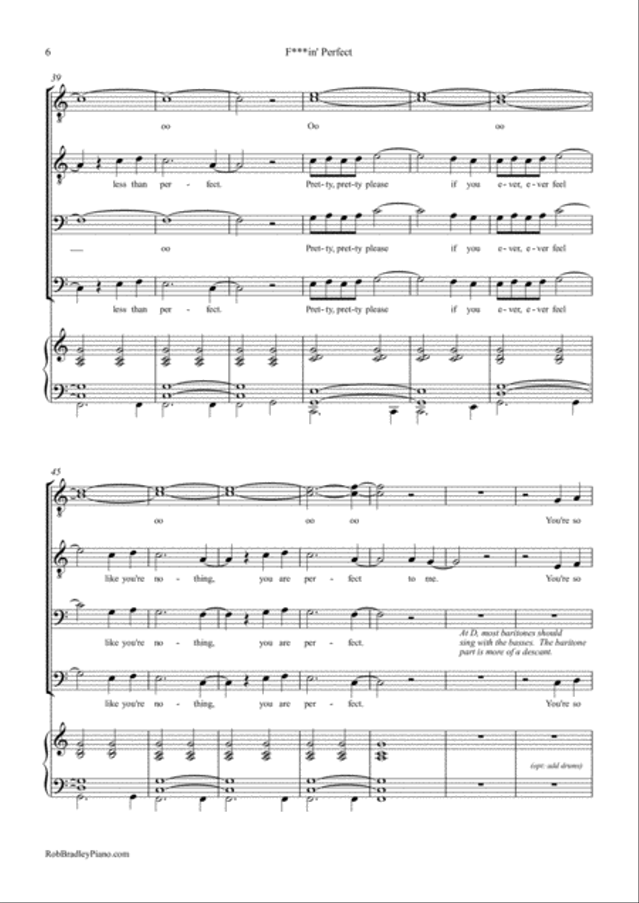 F***in' Perfect TTBB scores gallery preview page 6