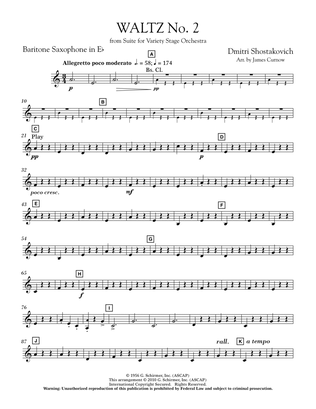 Waltz No. 2 (from Suite For Variety Stage Orchestra) - Eb Baritone Saxophone