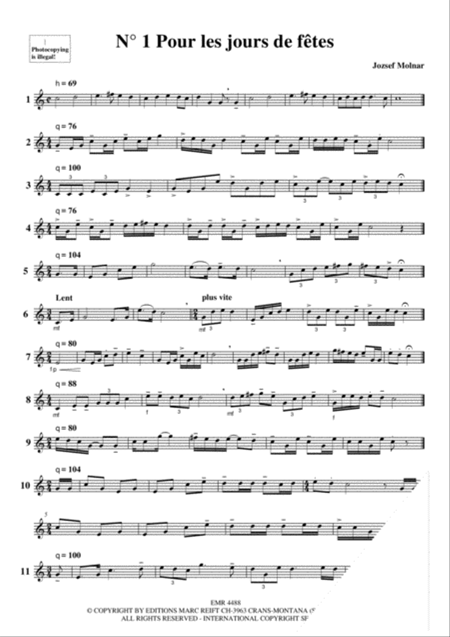 La joie sur les 12 notes du Cor des Alpes Alphorn scores gallery preview page 5