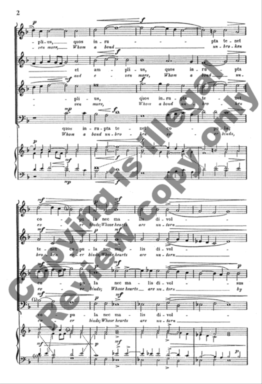Felices ter (Thrice happy they) 4-Part scores gallery preview page 3