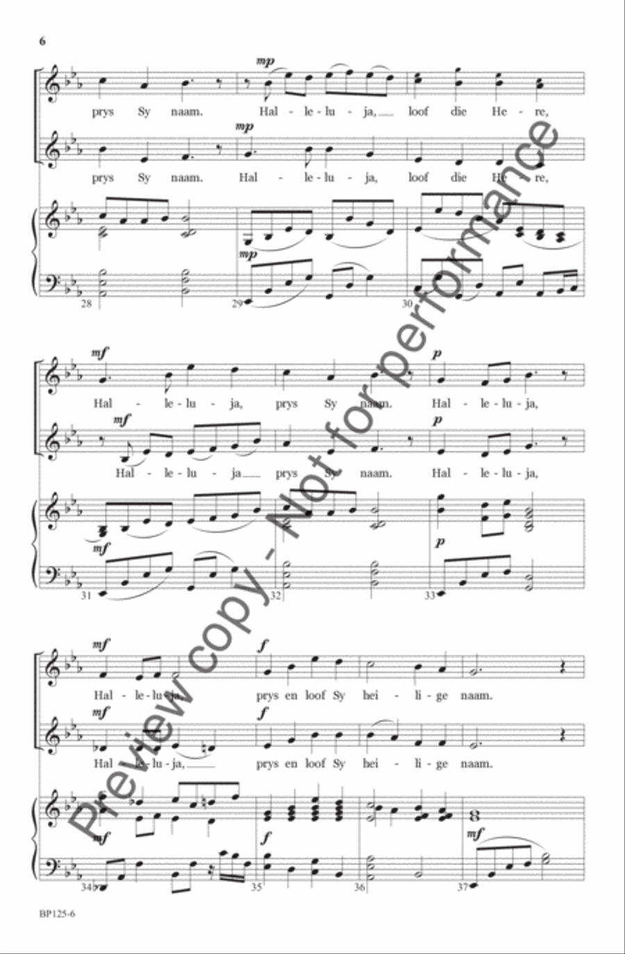 Halleluja, Loof Die Here - SA SA scores gallery preview page 7