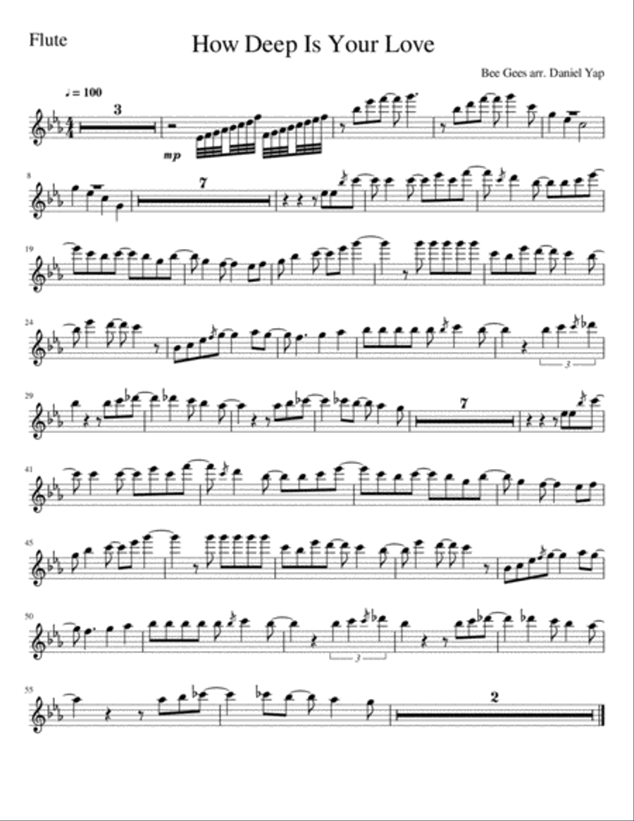 How Deep Is Your Love from the Motion Picture SATURDAY NIGHT FEVER String Orchestra scores gallery preview page 5