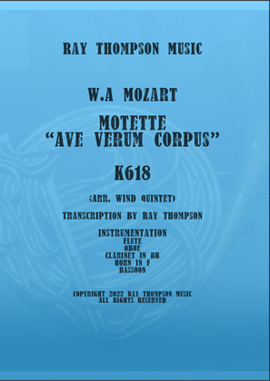 Mozart: Motet "Ave Verum Corpus" K618 - wind quintet