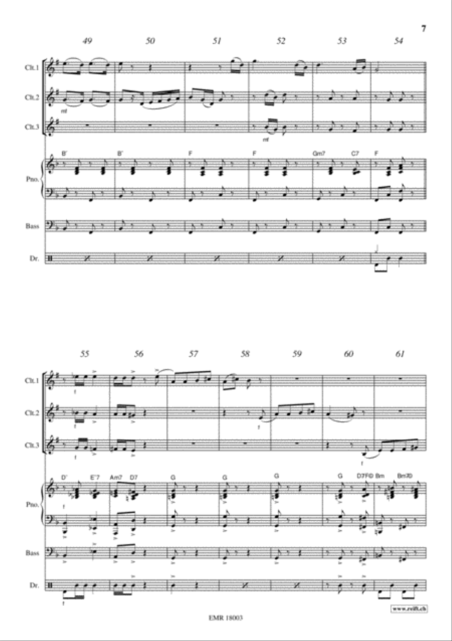 Yankee Doodle Clarinet scores gallery preview page 7