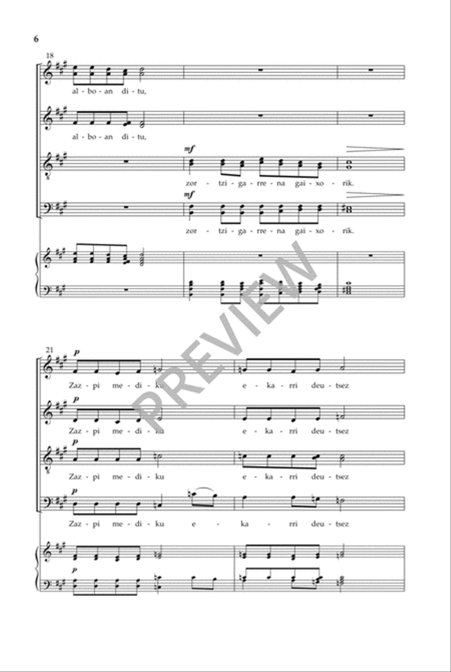 Izar ederrak (SATB) Divisi scores gallery preview page 7