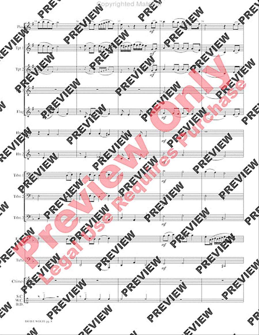 Brave Wolfe Brave Wolfe Small Ensemble scores gallery preview page 10