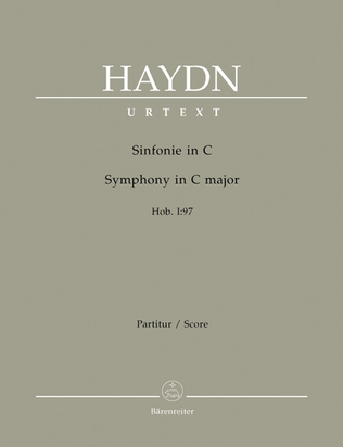Book cover for Symphony in C major Hob. I:97