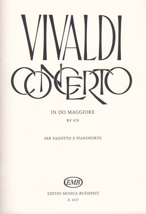 Concerto In Do Maggiore Per Fagotto E Pianoforte R