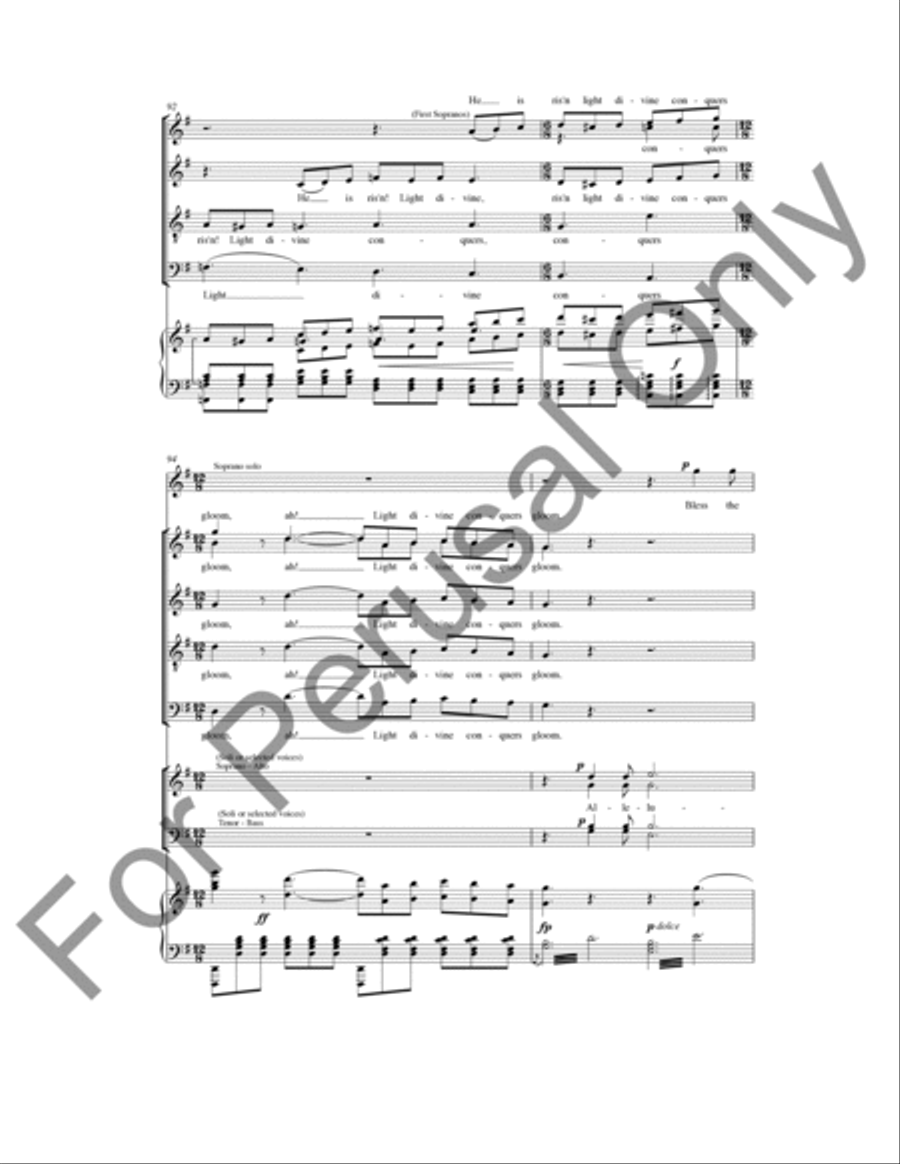 Jesus Is Risen (Choral Score) 4-Part scores gallery preview page 11