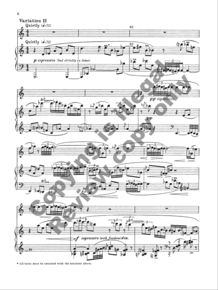 Variations for Oboe and Harpsichord Oboe scores gallery preview page 5