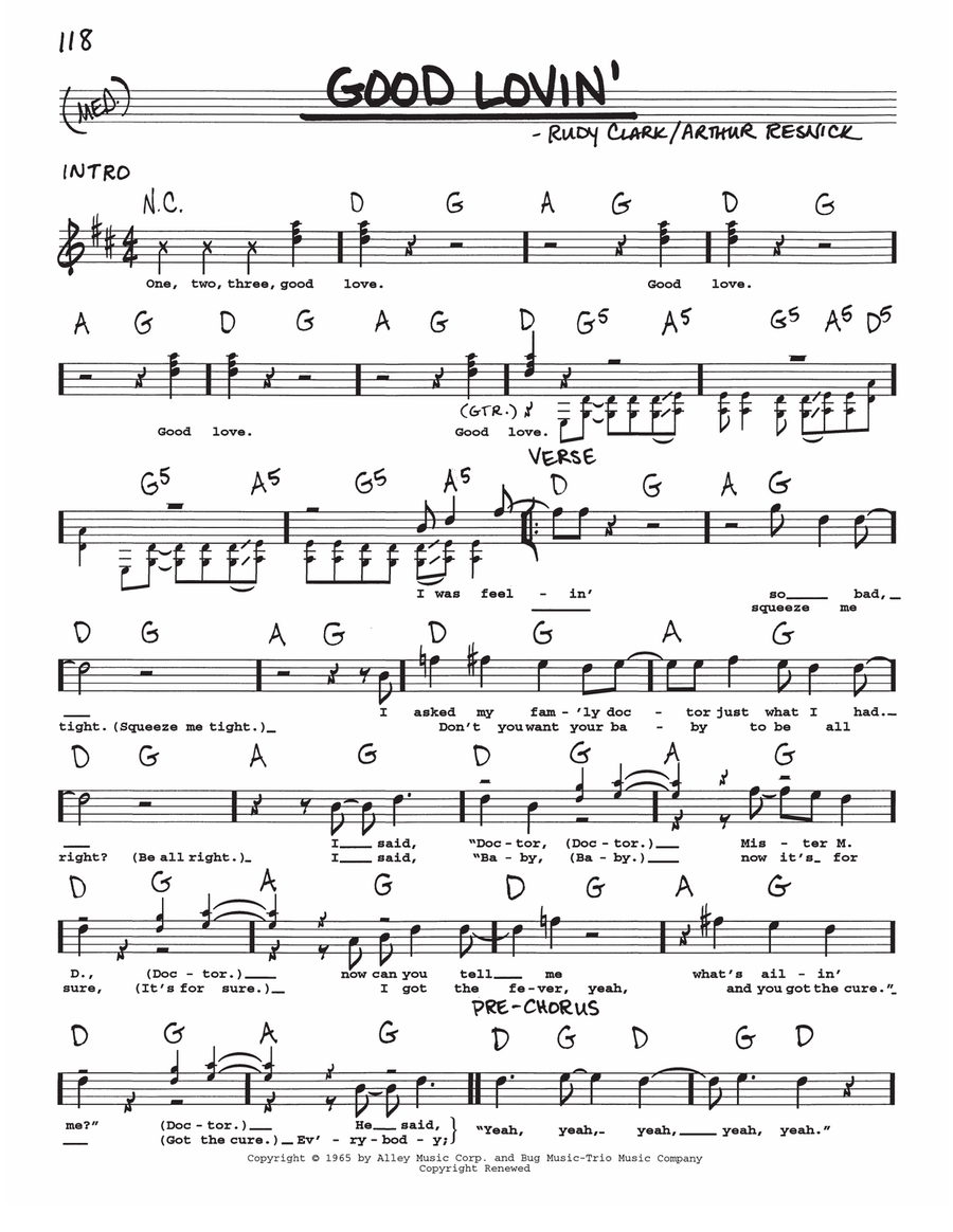 Good Lovin' Voice scores gallery preview page 1