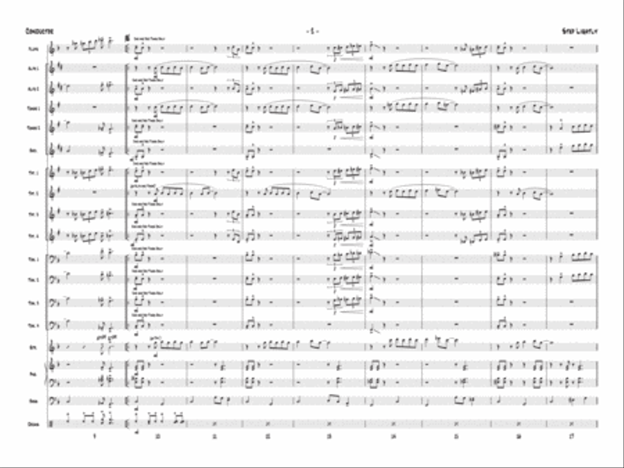 Step Lightly: Score Step Lightly: Score Jazz Ensemble scores gallery preview page 4