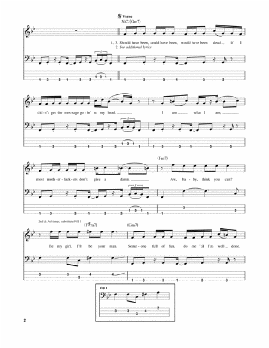 Suck My Kiss Suck My Kiss Guitar Tablature scores gallery preview page 2