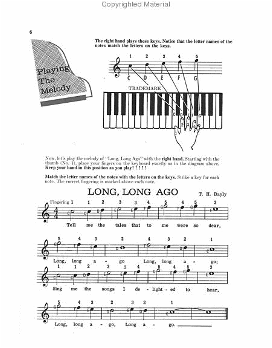 Pointer System for Piano – Instruction Book 1