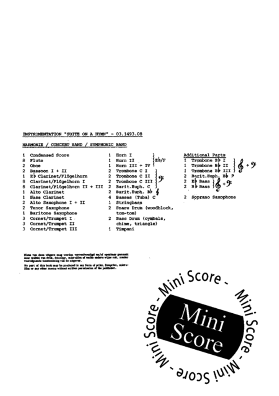 Suite on a Hymn Concert Band scores gallery preview page 3