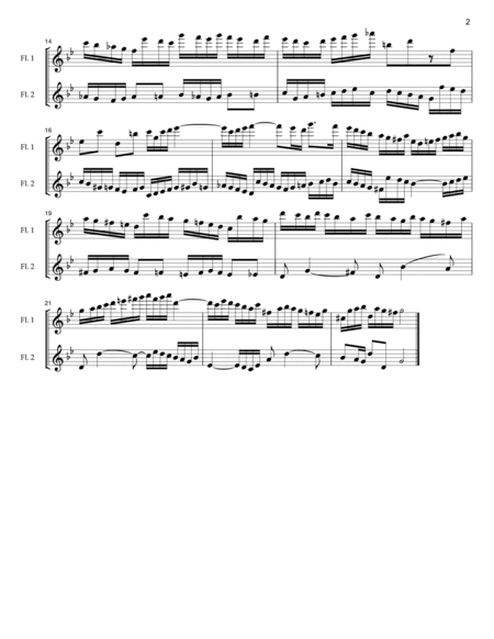 Invention 11 by J.S. Bach - flute duet image number null