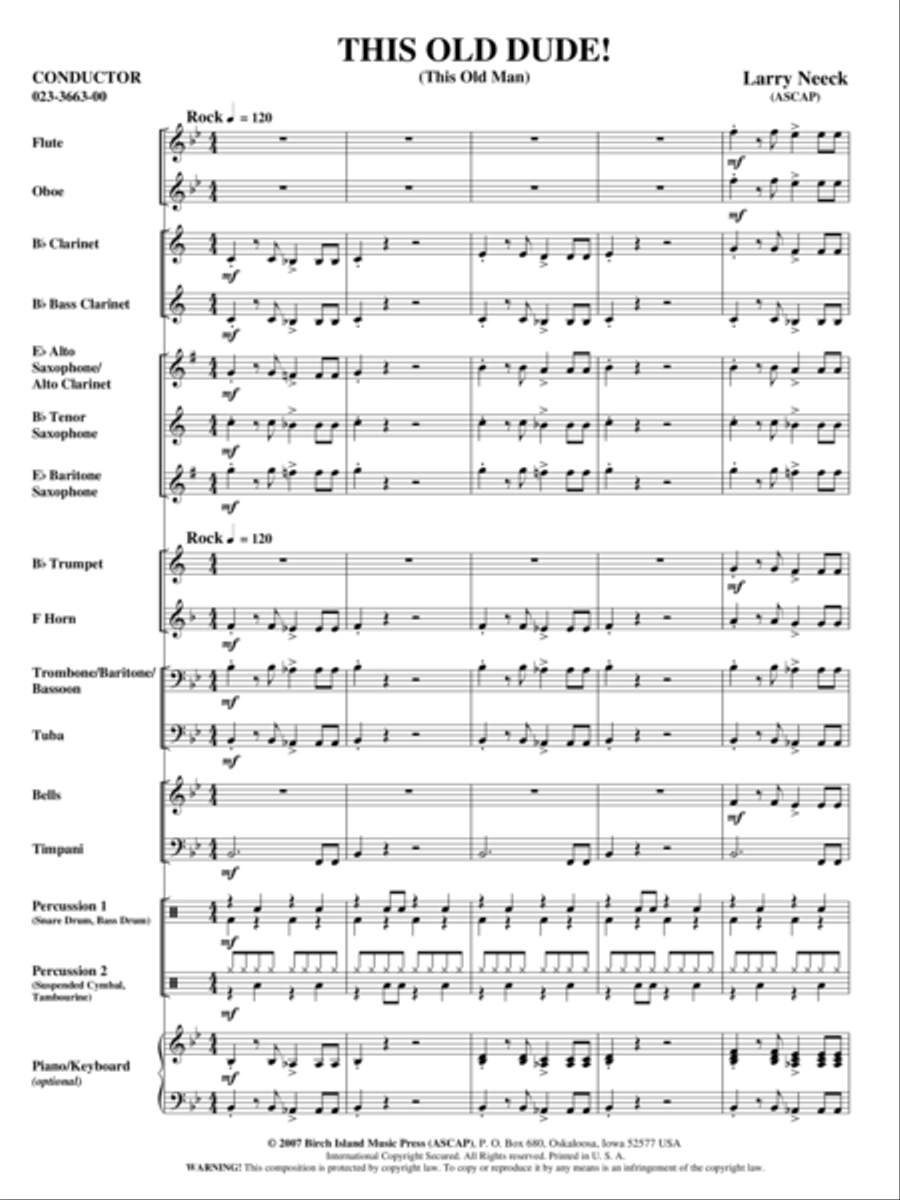 This Old Dude Concert Band scores gallery preview page 2