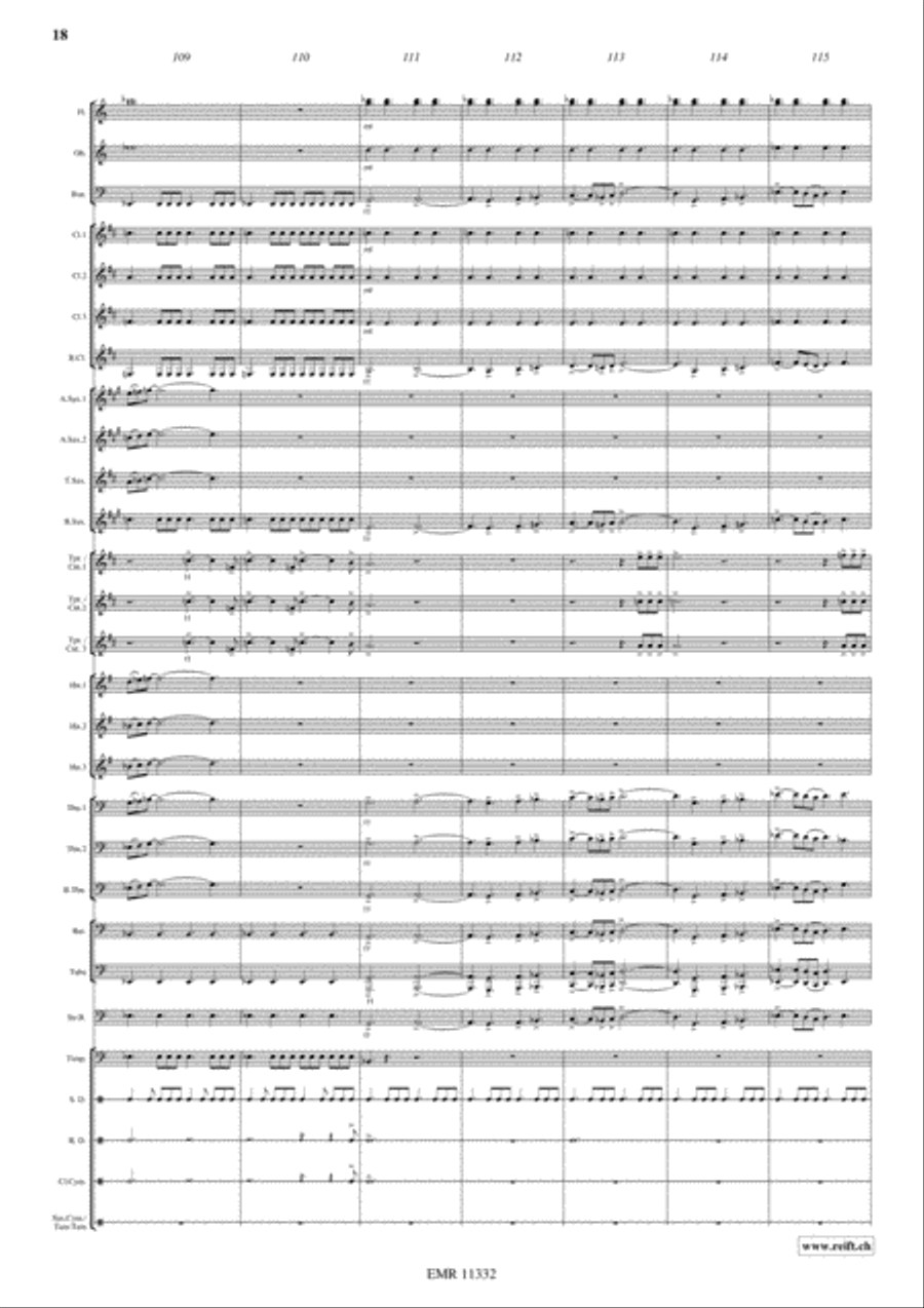 Cutthroat Island Concert Band scores gallery preview page 19