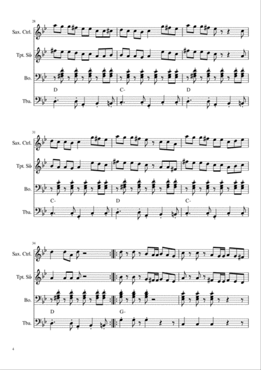 Floresta Cocek Jazz Ensemble scores gallery preview page 4