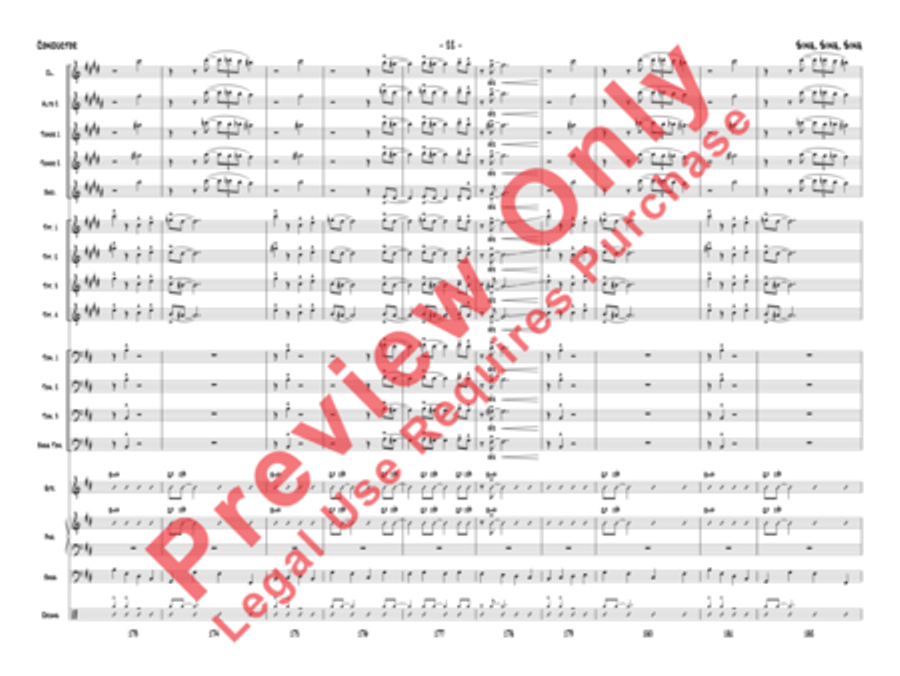 Sing, Sing, Sing Jazz Ensemble scores gallery preview page 53