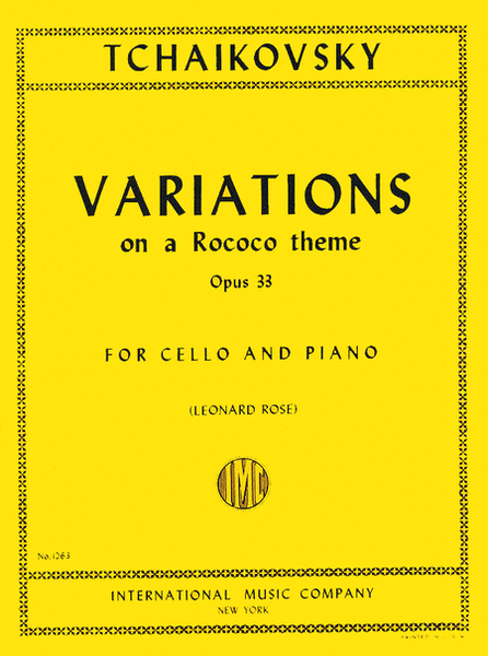 Variations on a Rococo Theme, Op. 33