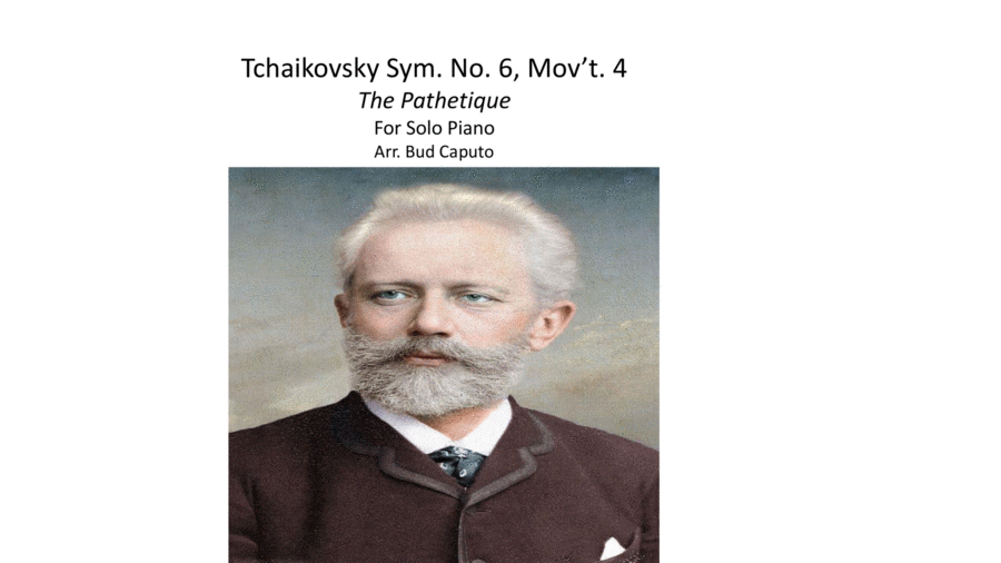 Sym. No. 6 Pathetique for Solo Piano Piano Solo scores gallery preview page 1