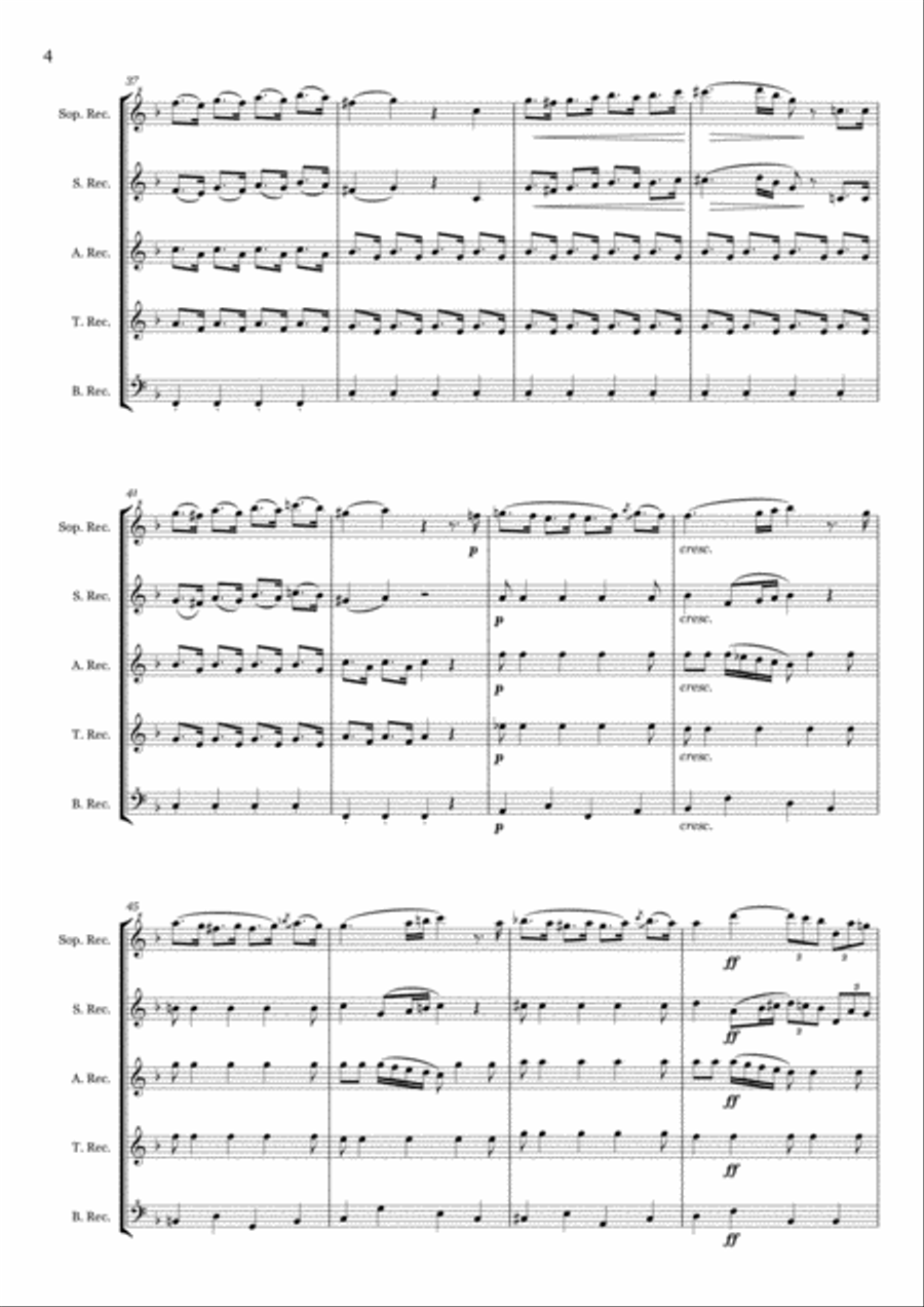 Hino Nacional Brasileiro (Brazilian National Anthem) Small Ensemble scores gallery preview page 6