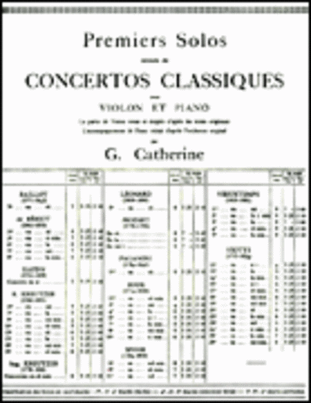Premier Solo Extrait - Concerto No. 9