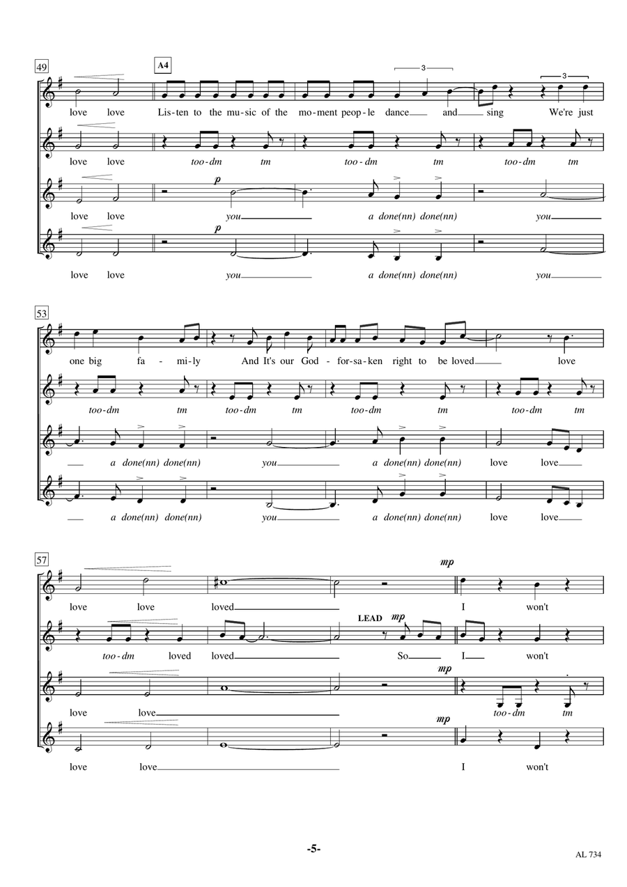 I'm Yours Choir scores gallery preview page 5