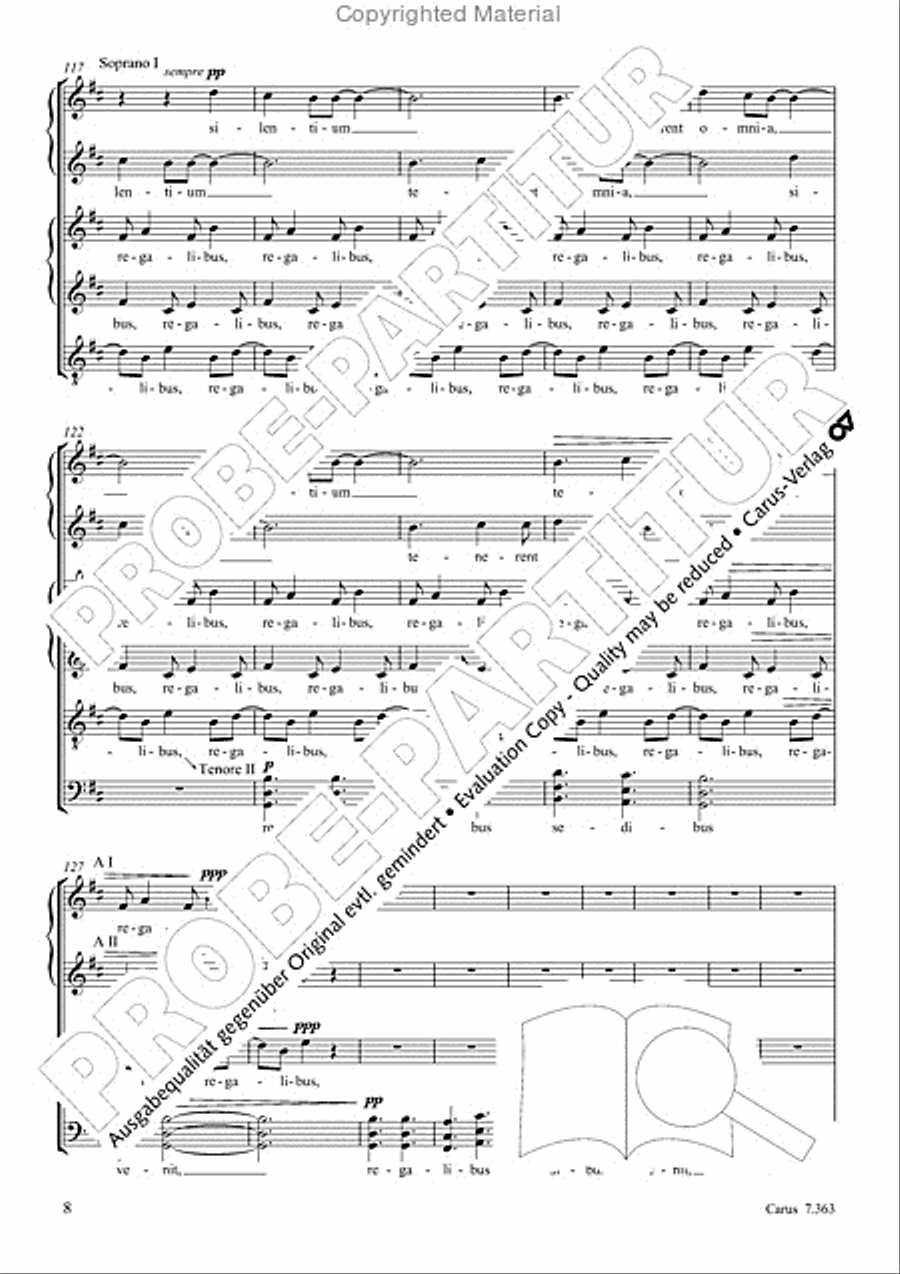 Dum medium silentium Dum medium silentium SSAATTBB scores gallery preview page 9