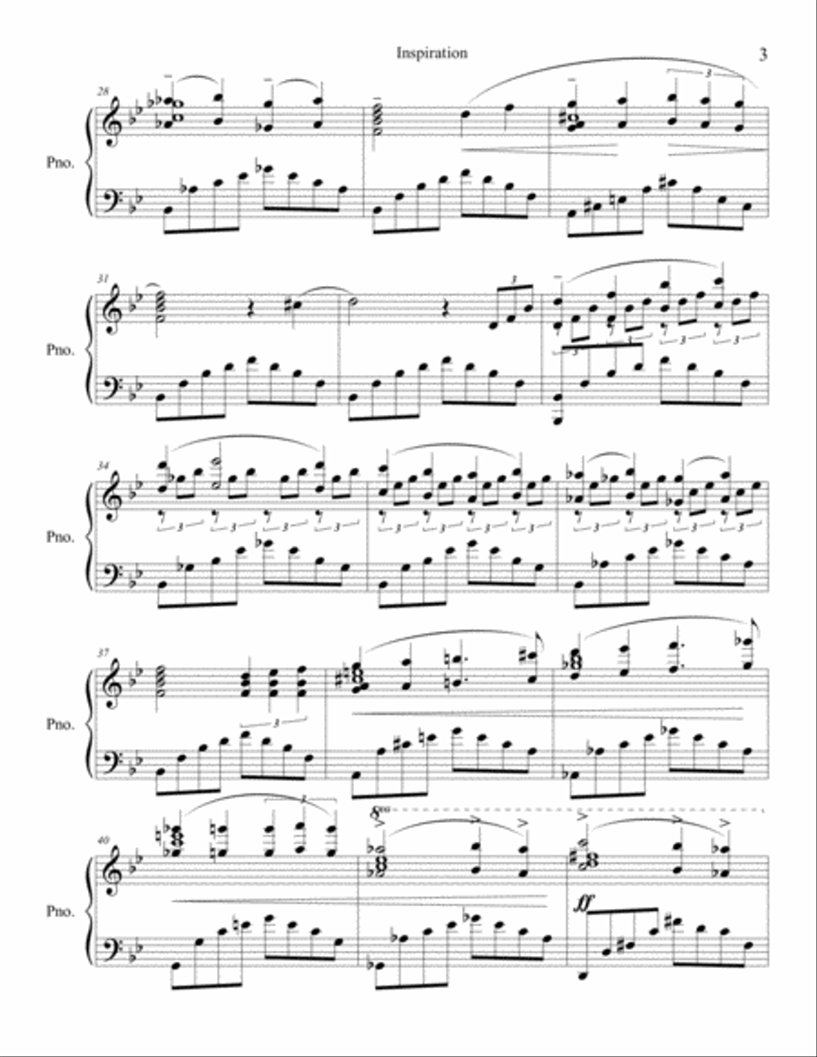 Inspiration (Andrew Lee) Piano Solo scores gallery preview page 3