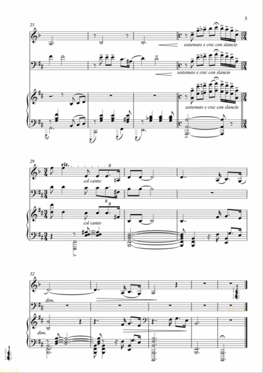E luceva le stelle A Clarinet scores gallery preview page 4