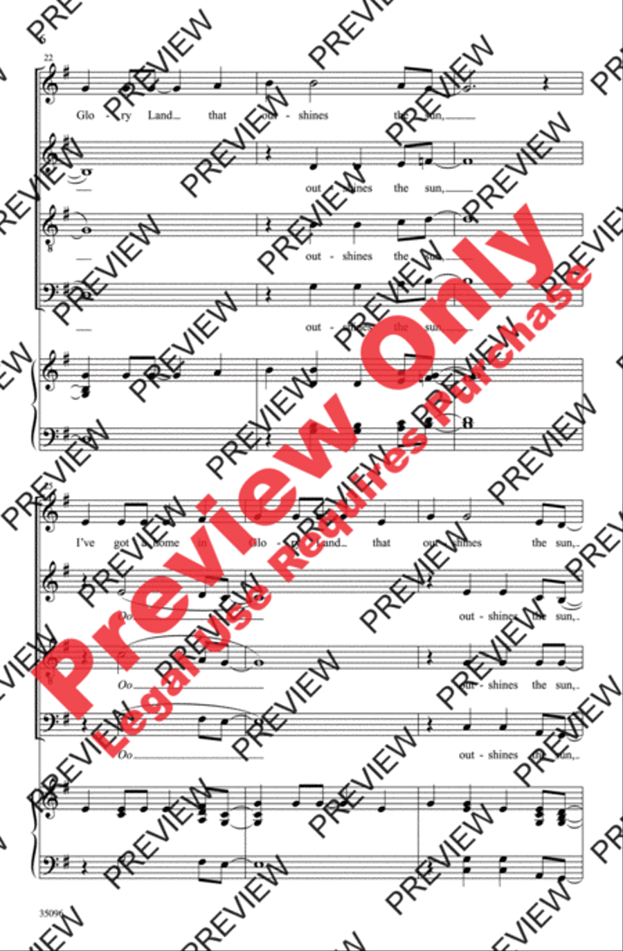 Do Lord, Remember Me Do Lord, Remember Me 4-Part scores gallery preview page 6