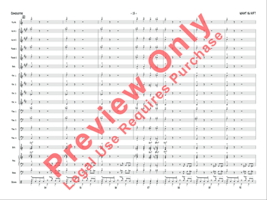 What Is Hip What Is Hip Jazz Ensemble scores gallery preview page 30