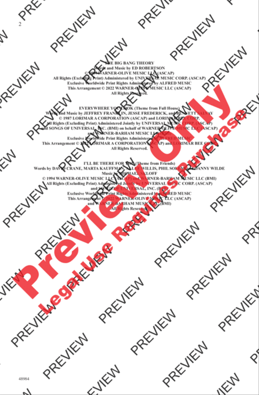 Streaming Sitcoms 4-Part scores gallery preview page 2
