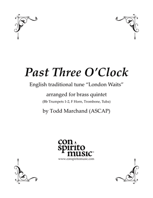Past Three O'Clock - brass quintet