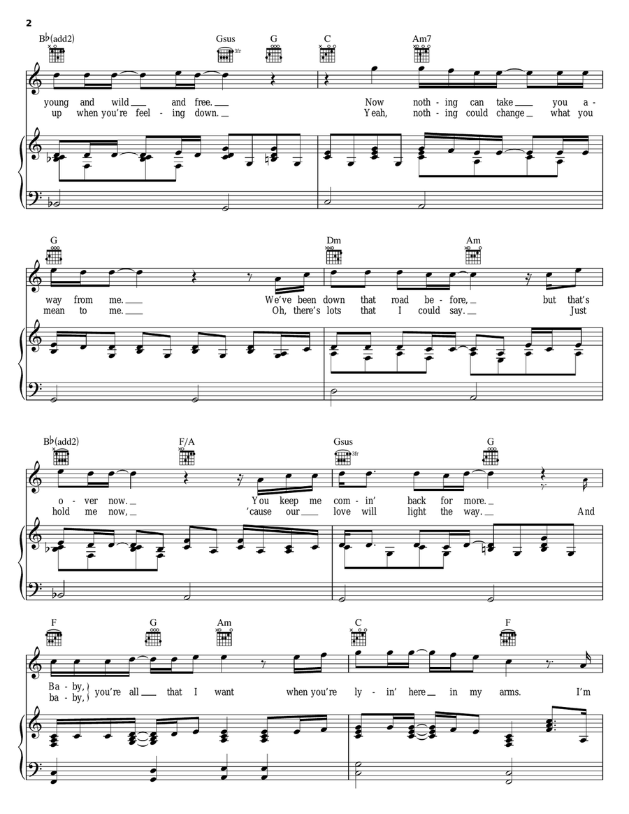 Heaven Piano, Vocal, Guitar scores gallery preview page 2