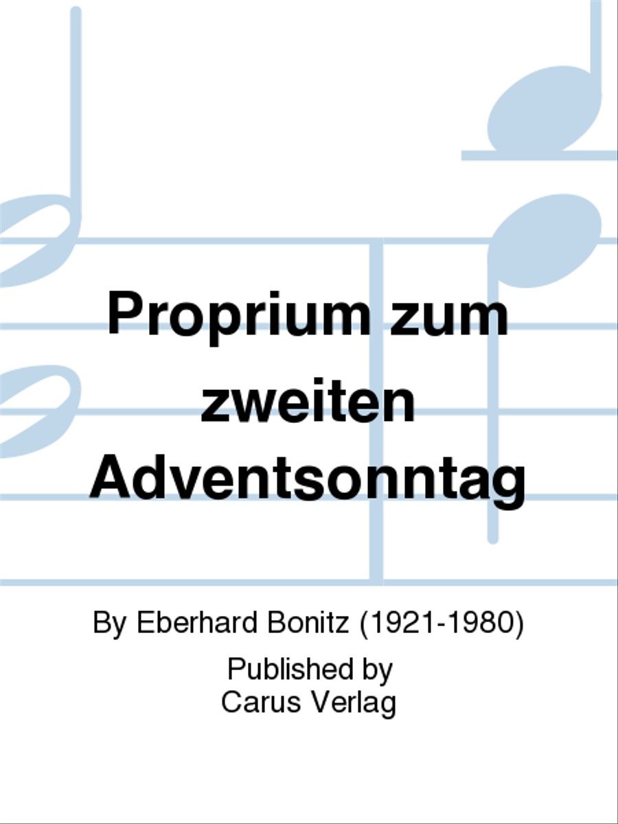 Proprium zum zweiten Adventsonntag 4-Part scores gallery preview page 1