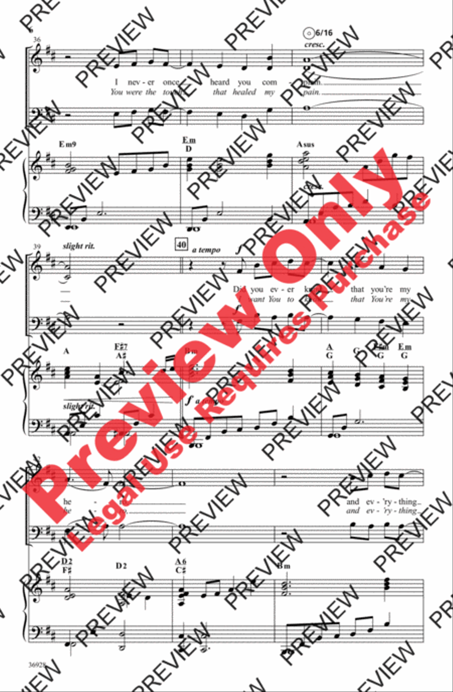 The Wind Beneath My Wings 3-Part scores gallery preview page 6