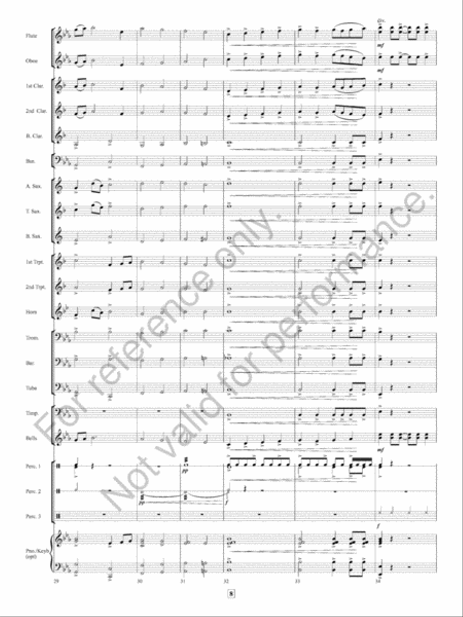 Missa Festi Concert Band scores gallery preview page 9
