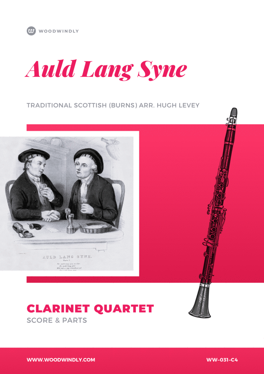 Auld Lang Syne - Arranged for clarinet quartet image number null
