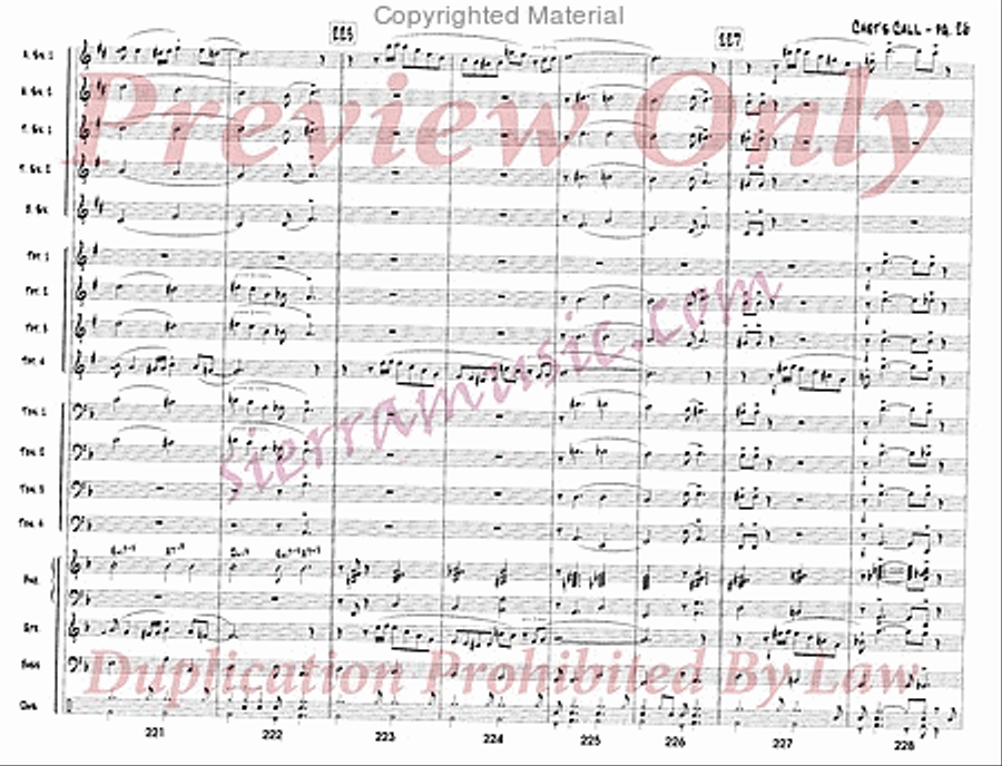 Chet's Call Chet's Call Big Band scores gallery preview page 27