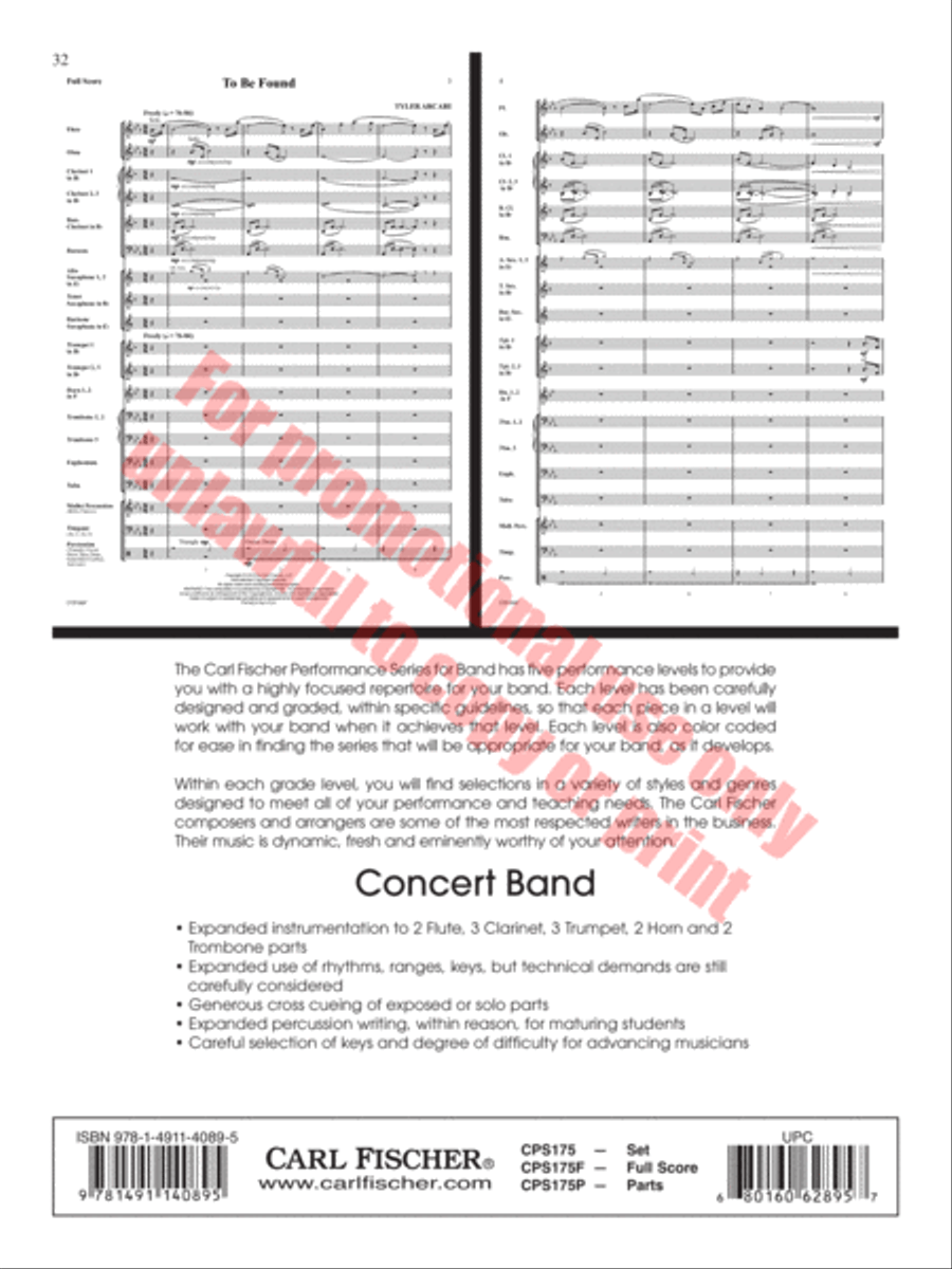 Aberystwyth Variants Aberystwyth Variants Concert Band scores gallery preview page 33