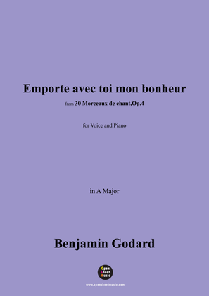 B. Godard-Emporte avec toi mon bonheur,Op.4 No.2,in A Major