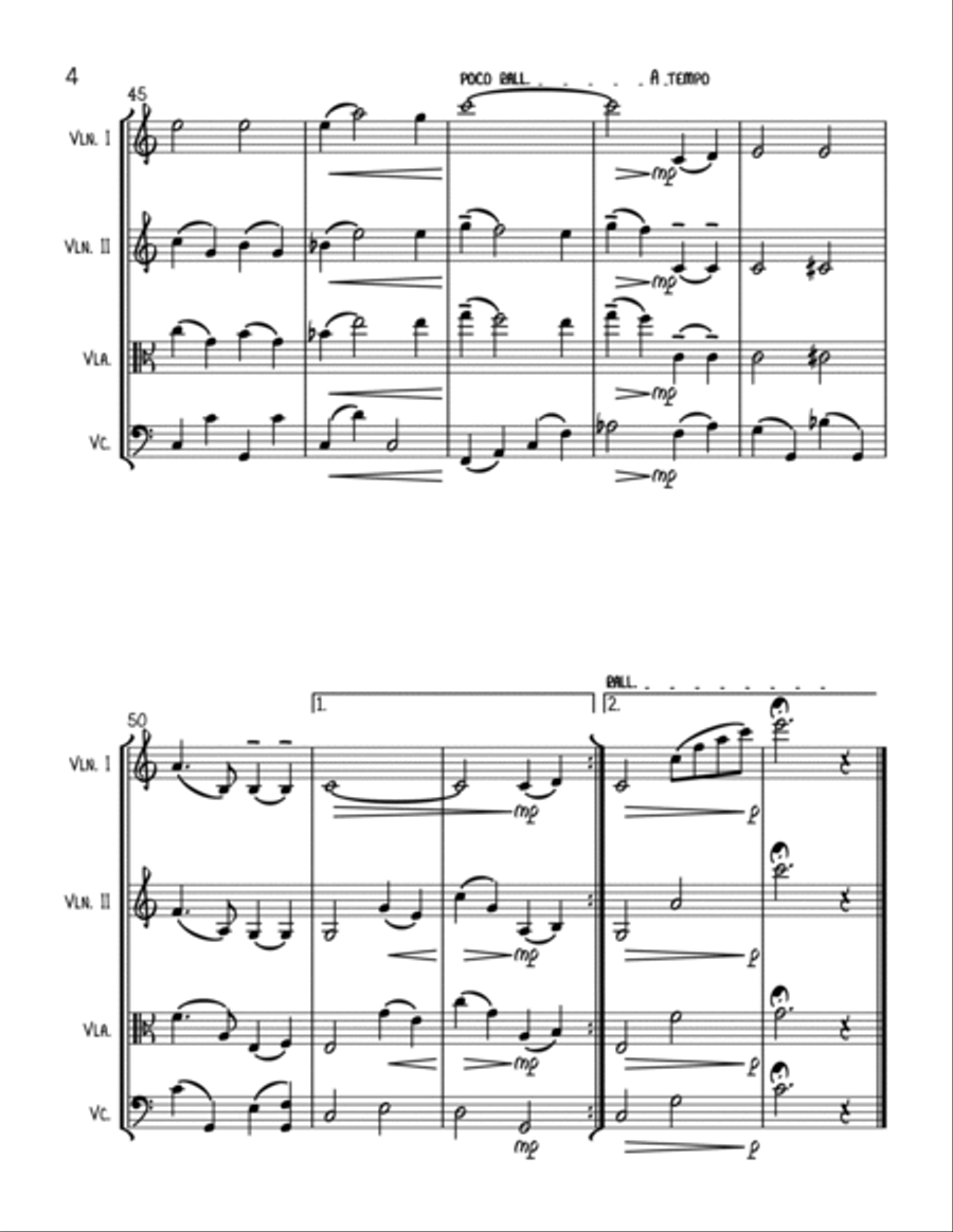 White Christmas String Trio scores gallery preview page 4