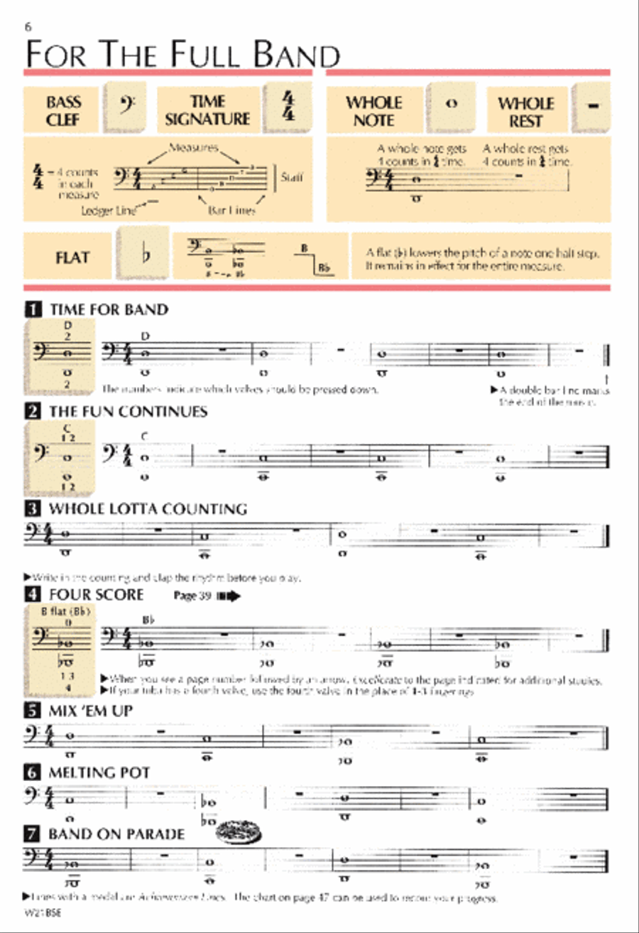 Standard of Excellence Book 1, Eb Tuba Concert Band Methods scores gallery preview page 2